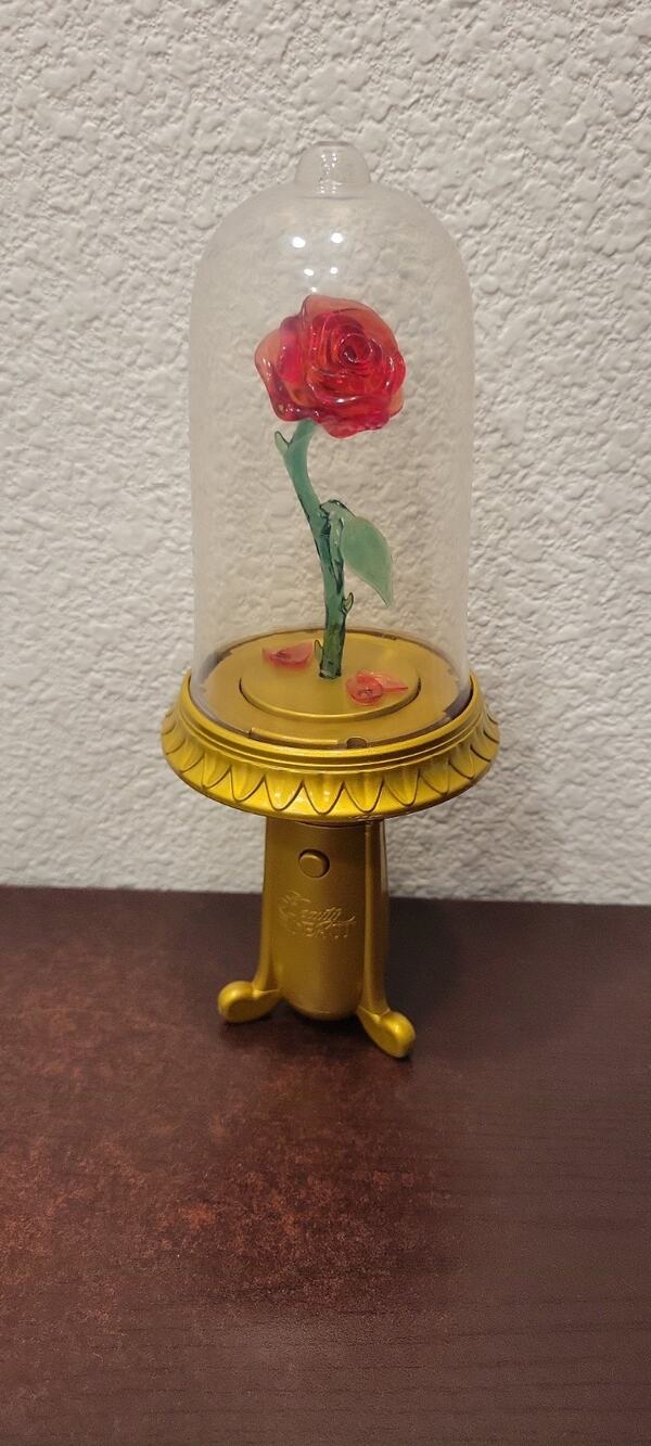 Disney Parks Beauty And The Beast Belle Enchanted 9" Rose Light Up Musical Works